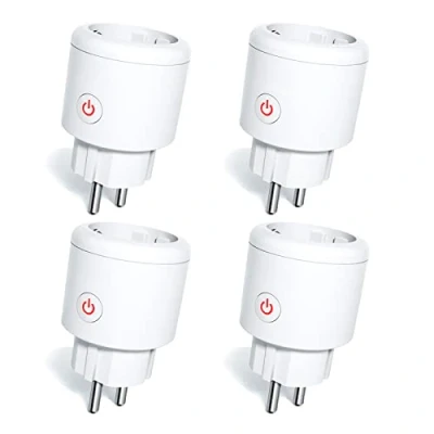 Image de ZigBee Prise Connectée, Intelligente avec Surveillance de la consommation, 16A Alexa Contrôle à Distance compatible Alexa/Google Home,Fonction Temps,Commande Vocale,Hub Requis 4PCS
