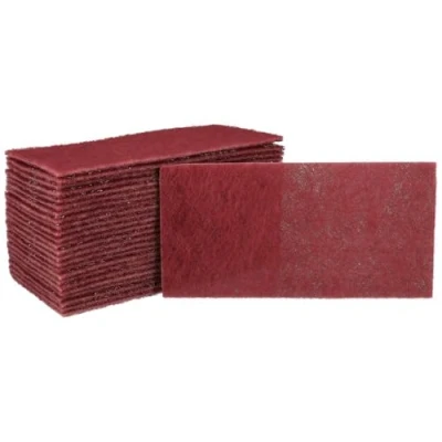 Image de Mirka Mirlon Total 25 pcs non tissé VeryFine Grain 360 tampons abrasifs, fibre abrasive pour poncer, dérouiller, polir le bois, métal, plastique, l&#039;acier inoxydable