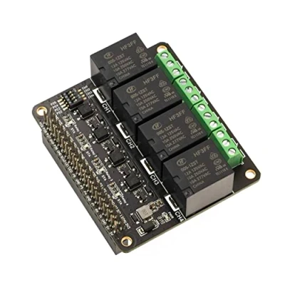 Image de xicoolee 4 CH Relay Raspberry Pi Power Expansion Board Module Four Channel, for Zero/Zero W/Zero WH/2B/3B/3B+/4B