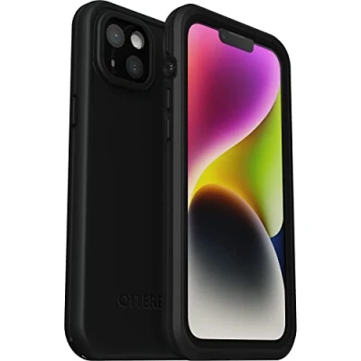 Image de OtterBox Fre Coque pour iPhone 14 plus avec MagSafe, étanche (IP68), Résistant aux chocs, protection fine protecteur d&#039;écran intégré, supporte 5 x de chutes que la norme militaire, Noir