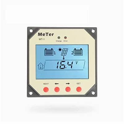 Image de SolaMr Compteur à Distance pour Contrôleur de Charge Solaire Batterie Double avec Câble 10 Mètres Série EPIPDB COM (MT 1)
