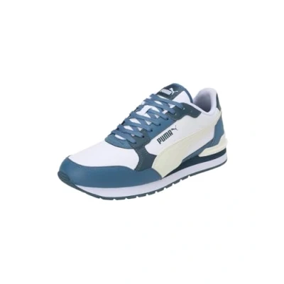 Image de PUMA Mixte St Runner v4 L Sneaker, White Creamy Vanilla Blue Horizon Gray Skies, 36 EU
