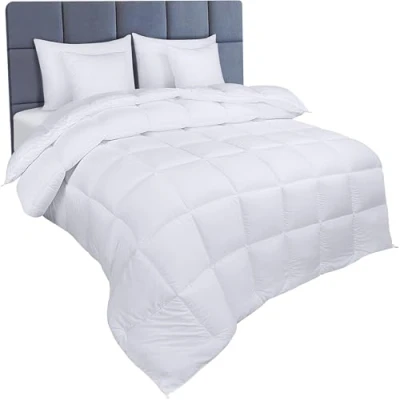 Image de Utopia Bedding Couette Chaude 200x200 cm, Douce et Douillette avec Rembourrage en Polyester (Blanc)