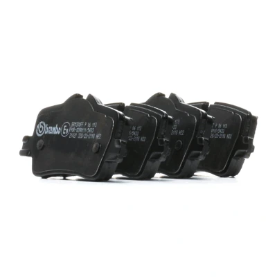 Image de BREMBO P 06 113 Jeu de plaquettes frein préparé pour indicateur d&#039;usure avec vis d&#039;étrier frein, tôle anti bruit accessoires
