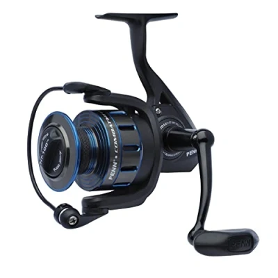 Image de PENN Combat III 4000 Moulinet de pêche, pêche en mer, Polyvalent pour Bateau, Kayak, Rivage, Spinning, Jigging, Surf et Utilisation Polyvalente, Unisexe, Noir/Bleu