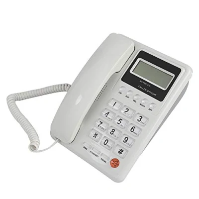 Image de téléphone Fixe Filaire de Bureau à Domicile, écran d&#039;affichage la Semaine et Date en Temps réel, Fonction Recomposition, Convient aux Maisons, Bureaux hôtels