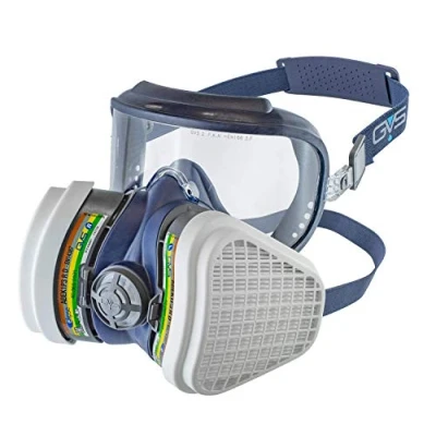 Image de GVS Filter Technology SPR534 Masque Elipse Integra avec filtres ABEK1P3 contre les risques Poussieres et Multiple Gaz, S/M, Bleu
