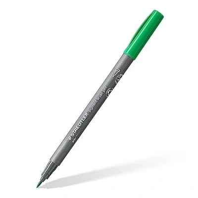 Image de STAEDTLER Pigment Art brush 371 Feutre pointe pinceau vert 5