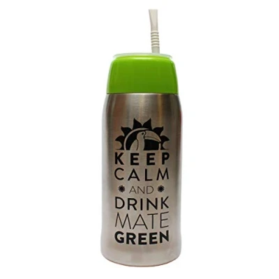 Image de Mate Green Matermo Yerbomos 4.0 580ML for Yerba Tee 580ML, un accessoire portable pour Mate, fonctionne comme thermos avec une bouteille d&#039;eau et tient l&#039;eau 13310