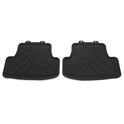 Image de Volkswagen 2GD06151282V Lot de 2 Tapis Sol en Caoutchouc pour Toutes Saisons Arrière Noir Titane T ROC