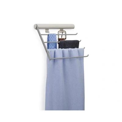 Image de Joseph Orderly Porte Ceinture, Cravates et Foulards, Organisateur piur Garde Robe, Rangement Suspendu avec 4 Cintres 2 Crochets, Ecru