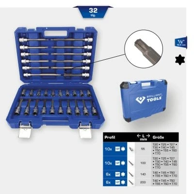 Image de KS TOOLS BT022532 Jeu de douilles 32 1/2 à tête carrée