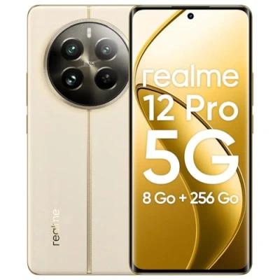 Image de realme Smartphone 12 Pro 5G 8 + 256GB, Appareil Photo Portrait avec téléobjectif, Sony IMX882 OIS, Chipset Snapdragon® 6 Gen 1 5G, Écran à Vision incurvée de 120 Hz, Navigator Beige
