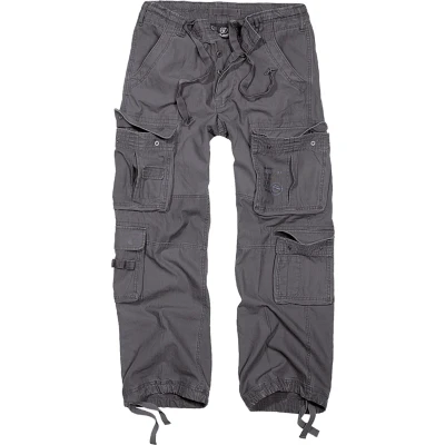 Image de Brandit PURE Vintage Pantalon cargo, Homme, Taille: 3XL, Charcoal