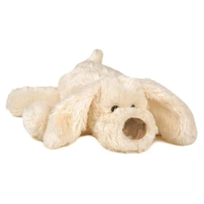 Image de Histoire d&#039;Ours Peluche Chien Cookie 25 cm Blanc Collection La Ferme à l&#039;Air Malicieux, Grosse Truffe et Pelage Soyeux Toute Douce Idée Cadeau Enfants HO2319
