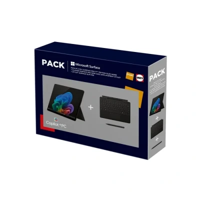Image de PC Hybride / 2 en 1 Microsoft PACK FNAC DARTY SURFACE PRO 13&quot; OLED COPILOT+ SNAPDRAGON X ELITE 16GO RAM 512GO SSD NOIR