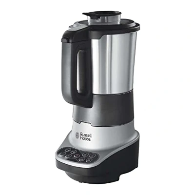 Image de Russell Hobbs Blender chauffant [Mixeur &amp; Cuiseur 8 programmes] Blend (Cuisson vapeur, soupes, aliments pour bébés, sorbets,smoothie plus, 1,75L ,maintien au chaud 1h, double vérrouillage) 21480 56