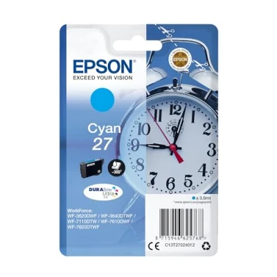 Image de Epson 27 (C13T27024012) Cyan Cartouche d&#039;encre