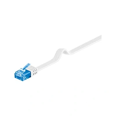 Image de Câble Ethernet CAT6A 15m U/UTP plat GOOBAY Noir Faible rayon de courbure Grande flexibilité