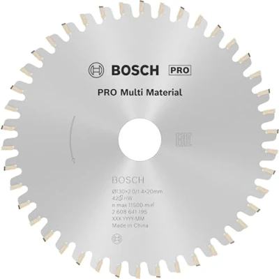Image de Bosch 2608641195 Lame de scie circulaire Multi Material 130 x 20/16 2,0 mm, 42, 1 pièce
