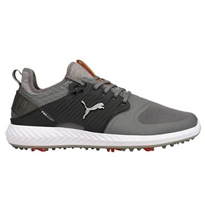 Image de PUMA Homme Ignite Pwradapt Caged Chaussures de Golf, Quiet Shade Bronze Noir, 39.5 EU