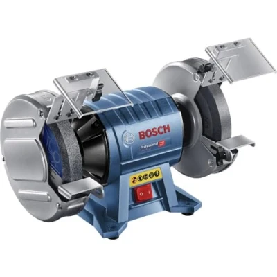 Image de Bosch Professional touret à meuler GBG 60 20 (600 W, Ø de meule 200 mm, régime vide 3 600 tr/min, avec 2 meules grain normal, dans boîte carton)