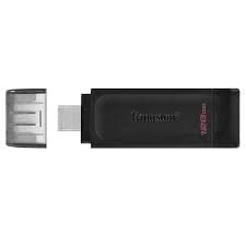 Image de Kingston DataTraveler 70 128GB Portable and Lightweight USB C flashdrive with 3.2 Gen 1 speeds (DT70/128GBCR)
