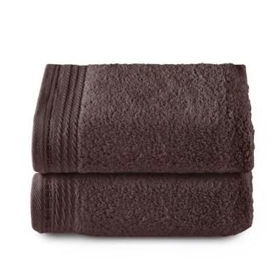 Image de Top Towel Premium Grandes Serviettes de Bain 2 pour Le Visage ou Bidet 30x50 cm 100% Coton 600 Grammes Marengo