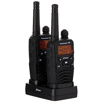 Image de Stabo Elektronik Freecomm électronique sans Fil PMR 446 Housse Portée jusqu&#039;à 10 km, 700 Kit Noir