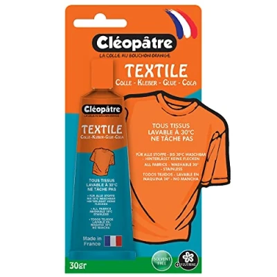 Image de CLEOPATRE Colle technique sans solvant pour le textile format de 30 g