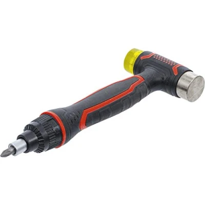 Image de BGS Diy 20800 Maillet avec tête interchangeable poignée rotative à cliquet réversible pour embouts 3 en 1