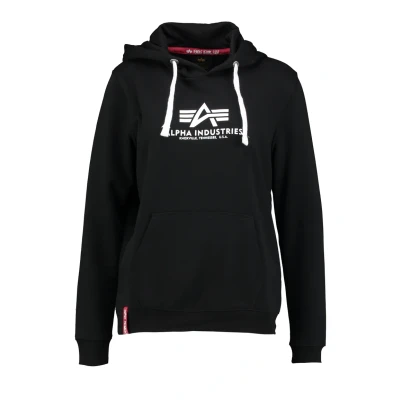 Image de Alpha Industries NEW Basic Hoody Sweat à capuche, Femme, Taille: XS, Black