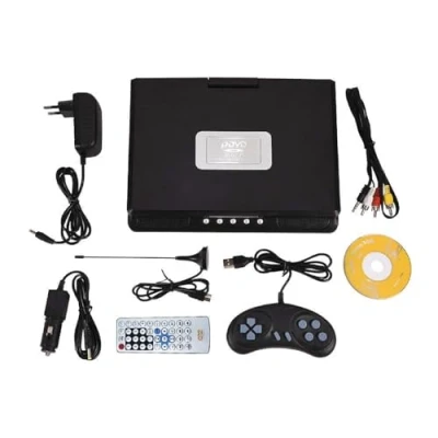 Image de Socobeta Lecteur vidéo DVD Rotatif 9 Pouces Portable LCD Grand écran Radio Jeu SD USB AV CD VCD(Prise UE)