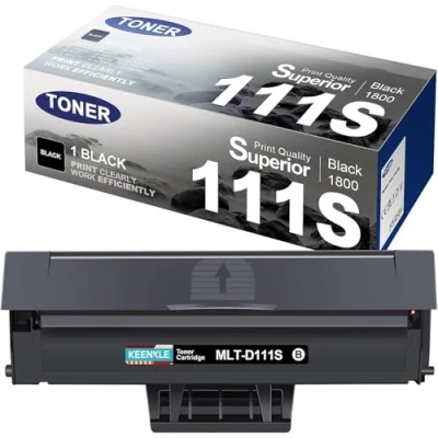 Image de MLT D111S Compatible Cartouche de Toner Remplacement pour Samsung D111L M2070 Xpress M2070W M2026W M2070FW M2026 M2022W M2022 M2020 M2020W M2021 M2071 (Noir, 1 Pack)