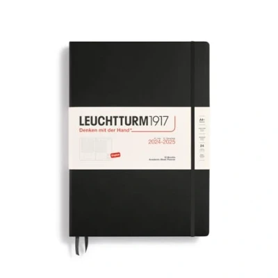 Image de LEUCHTTURM1917 370814 Planificateur Universitaire Master (A4+) 2025, 18 Mois (07.2024 12.2025) 12.2025), Couverture rigide, Noir, Anglais