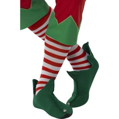 Image de Smiffys Chaussettes rayées, longues, Rouge et blanc