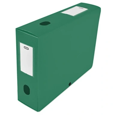 Image de Elba 400094584 Boîte de classement à monter dos 80 mm polypropylène opaque 24 x 32 cm Vert