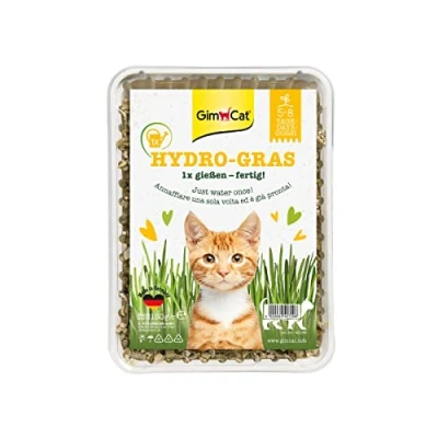 Image de GimCat Hydro Gras Herbe à chat fraîche issue d’une culture en plein air contrôlée seulement 5 8 jours 1 barquette (1 150 g)