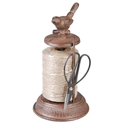 Image de Esschert Design TG214 Ciseaux en Fonte avec Corde Marron 23 x 12 cm