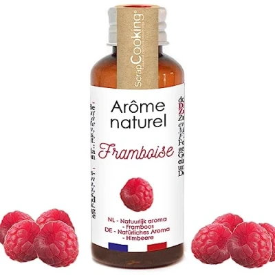 Image de ScrapCooking Arôme Naturel Liquide de Framboise 40ml pour Pâtisserie, Yaourts, Gâteaux, Cheesecakes, Biscuits, Entremets, Mousses, Glaces, Smoothies 4394