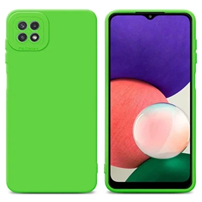 Image de cadorabo Housse Compatible avec Samsung Galaxy A22 5G en Fluid Vert Étui de Protection Silicone TPU Flexible