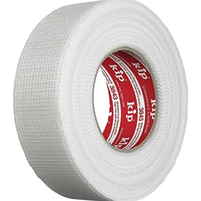Image de Ruban à joint Kip en tissu permanent fibre de verre 48 mm x 90 m Pour travaux réparation et remplissage Fixation facile Autocollant indéchirable