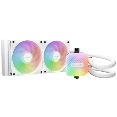 Image de be quiet! Light Loop 240 mm White système de refroidissement liquide poursystèmes overclockés, waterblock avec un élégant éclairage ARGB, 2 ventilateursLight Wings LX PWM high speed