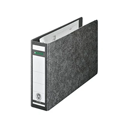 Image de Leitz 10660000 Classeur en carton rigide 180 pour format A5 orientation paysage (Noir) (Import Allemagne)