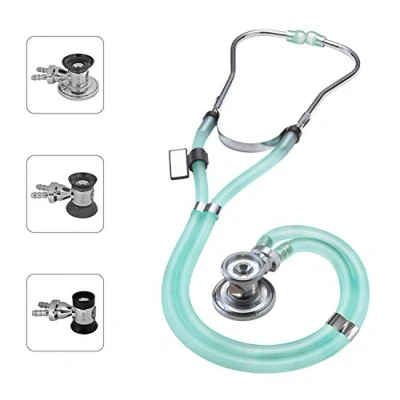 Image de Stéthoscope Sprague Rappaport Pavillon Double Et Interchangeable (Pour Adulte, Enfant, Nourrisson) MDF Instruments Vert translucide (MDF767 IAN)