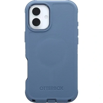 Image de Otterbox Coque Defender Series MagSafe pour iPhone 16 Plus, résistante aux Chutes, Ultra Robuste, de Protection, supporte 7X Plus Chutes Que la Norme Militaire, Bleu, Livré sans Emballage