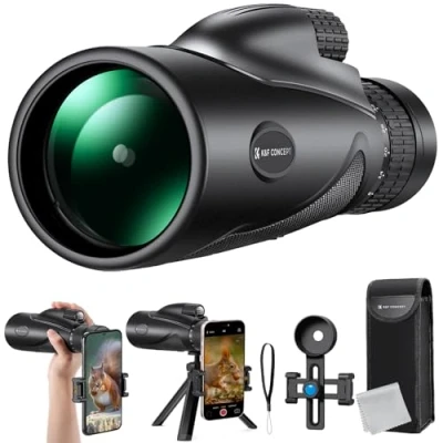 Image de K&amp;F Concept Télescope monoculaire HD 8 32X50 Zoom continu avec Clip pour téléphone Portable l&#039;observation des Oiseaux, la Chasse, randonnée, Le Concert