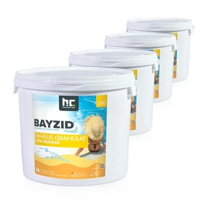Image de Höfer Chemie 4 x 5 kg (20 kg) de granulé pH Plus BAYZID Assure Une Augmentation Rapide et fiable la Valeur du dans Piscine.