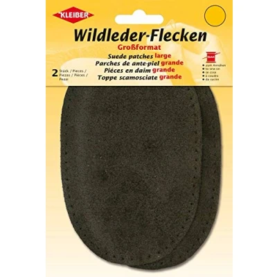 Image de Kleiber Grands Patchs en Daim à Coudre/Pantalon/Manches, Marron