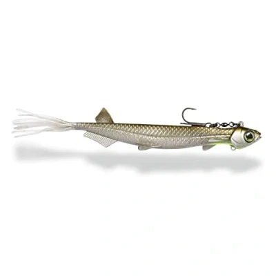 Image de Quantum Pelagic Shad Lot d&#039;appâts en caoutchouc pour la pêche au sandre et brochet 21 cm 60 g Couleur : Arkansa Shiner